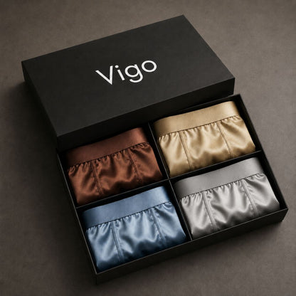 VIGO® Premium Silk Boxer Shorts